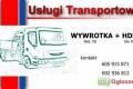 TRANSPORT SAMOCHODOWY Wywrotka ad. 5T HDS udwig - 3T